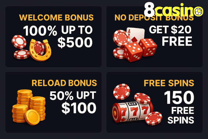 Ganhador feliz Cassino 8CASINO apostas vitoriosas